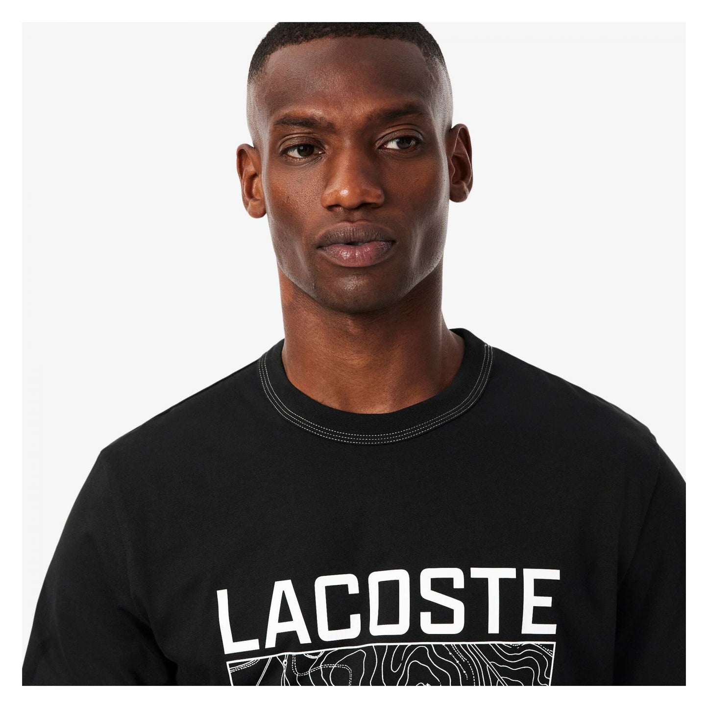 Camiseta De Algodón Estampada De Peso Medio