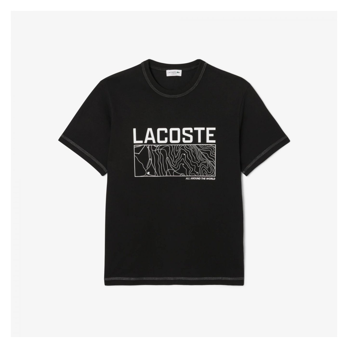 Camiseta De Algodón Estampada De Peso Medio