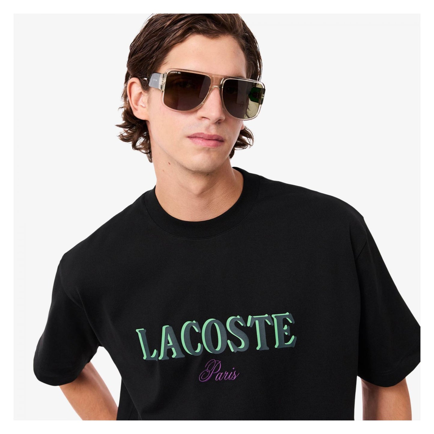 Camiseta De Algodón Oversized Estampada