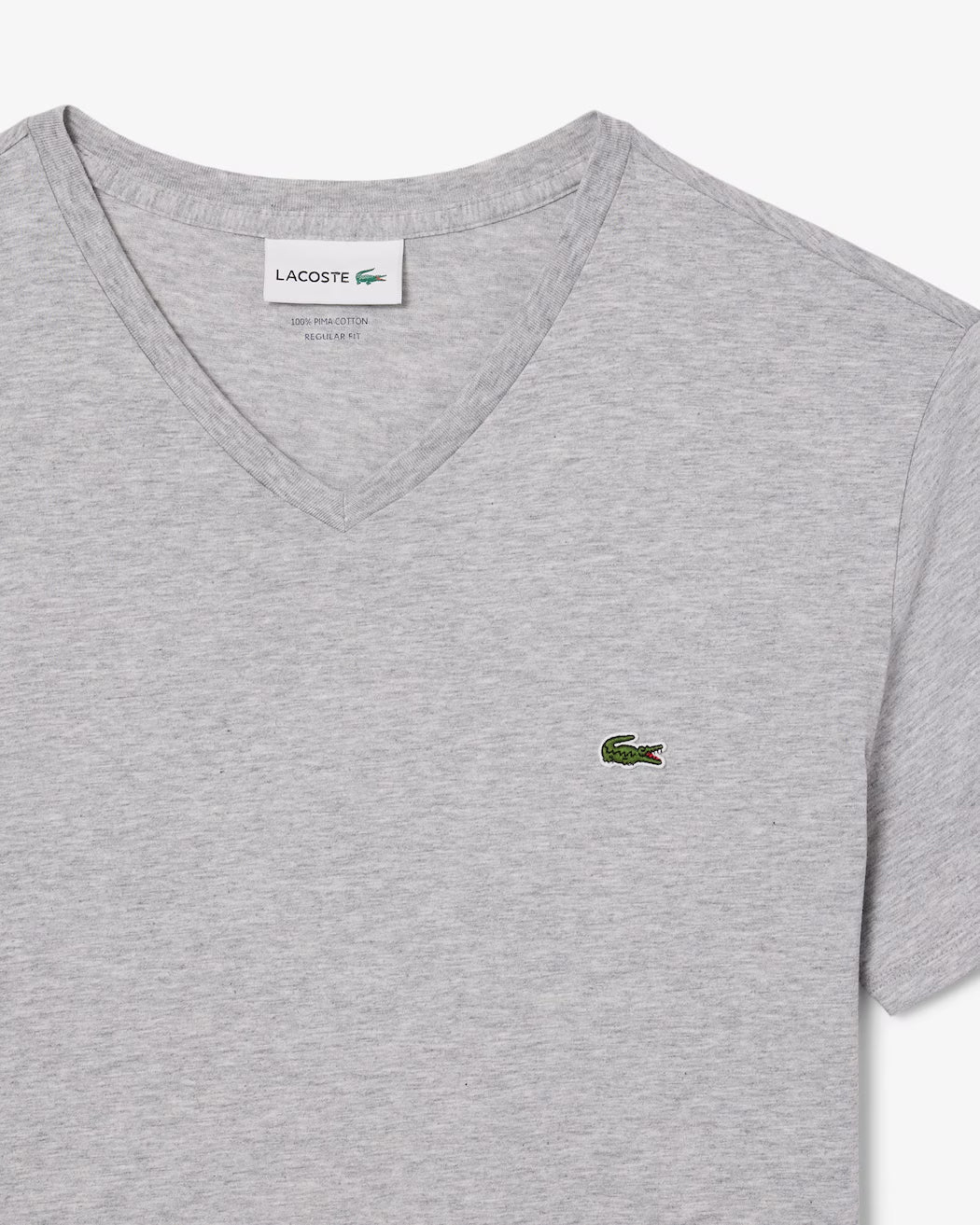 Camiseta De Algodón Pima Con Cuello En V