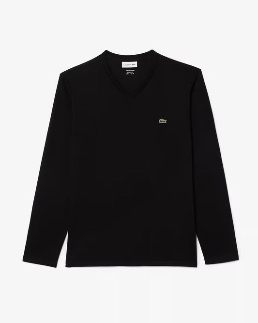 Camiseta De Algodón Pima Liviano Con Cuello En V