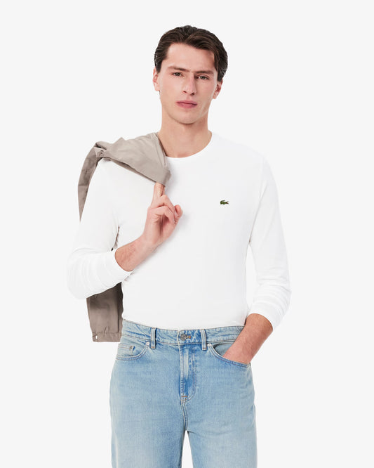 Camiseta De Algodón Pima Manga Larga