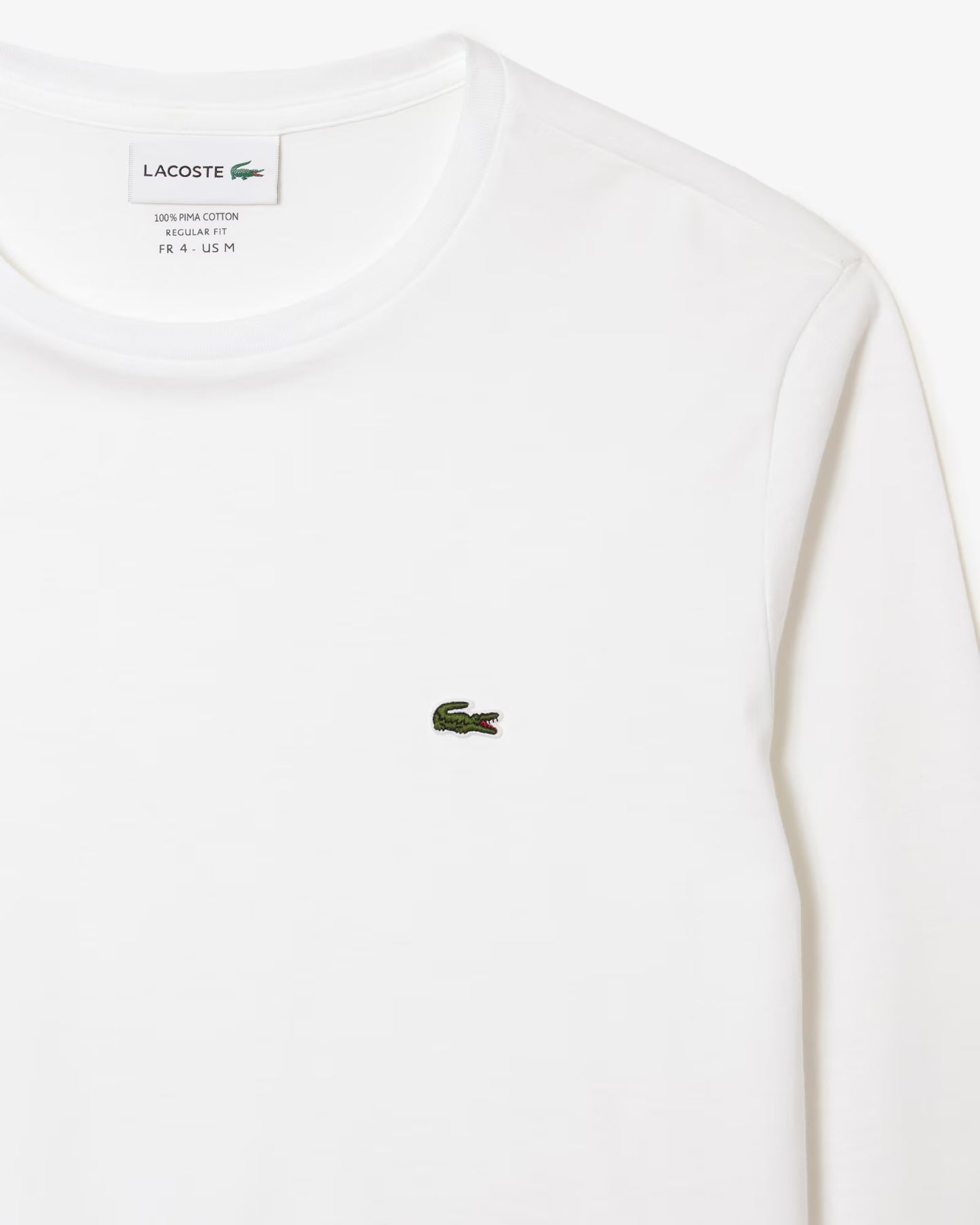 Camiseta De Algodón Pima Manga Larga